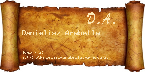 Danielisz Arabella névjegykártya
